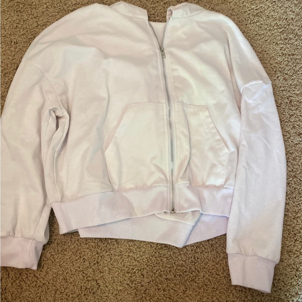 White zip up